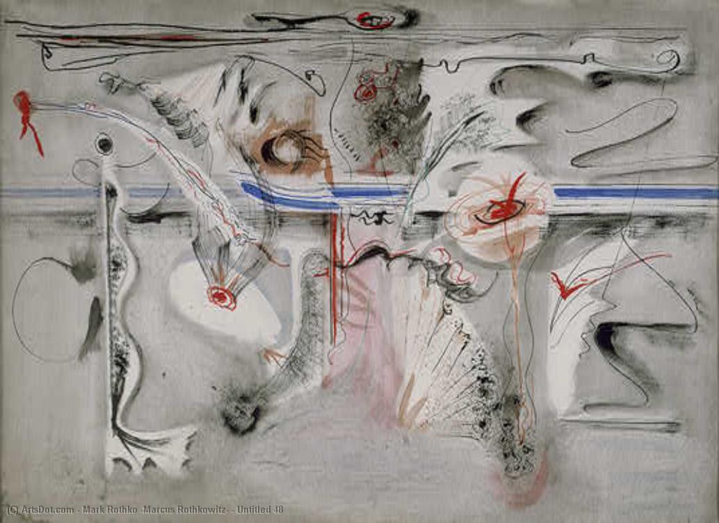 WikiOO.org - Encyclopedia of Fine Arts - Maleri, Artwork Mark Rothko (Marcus Rothkowitz) - Untitled 48