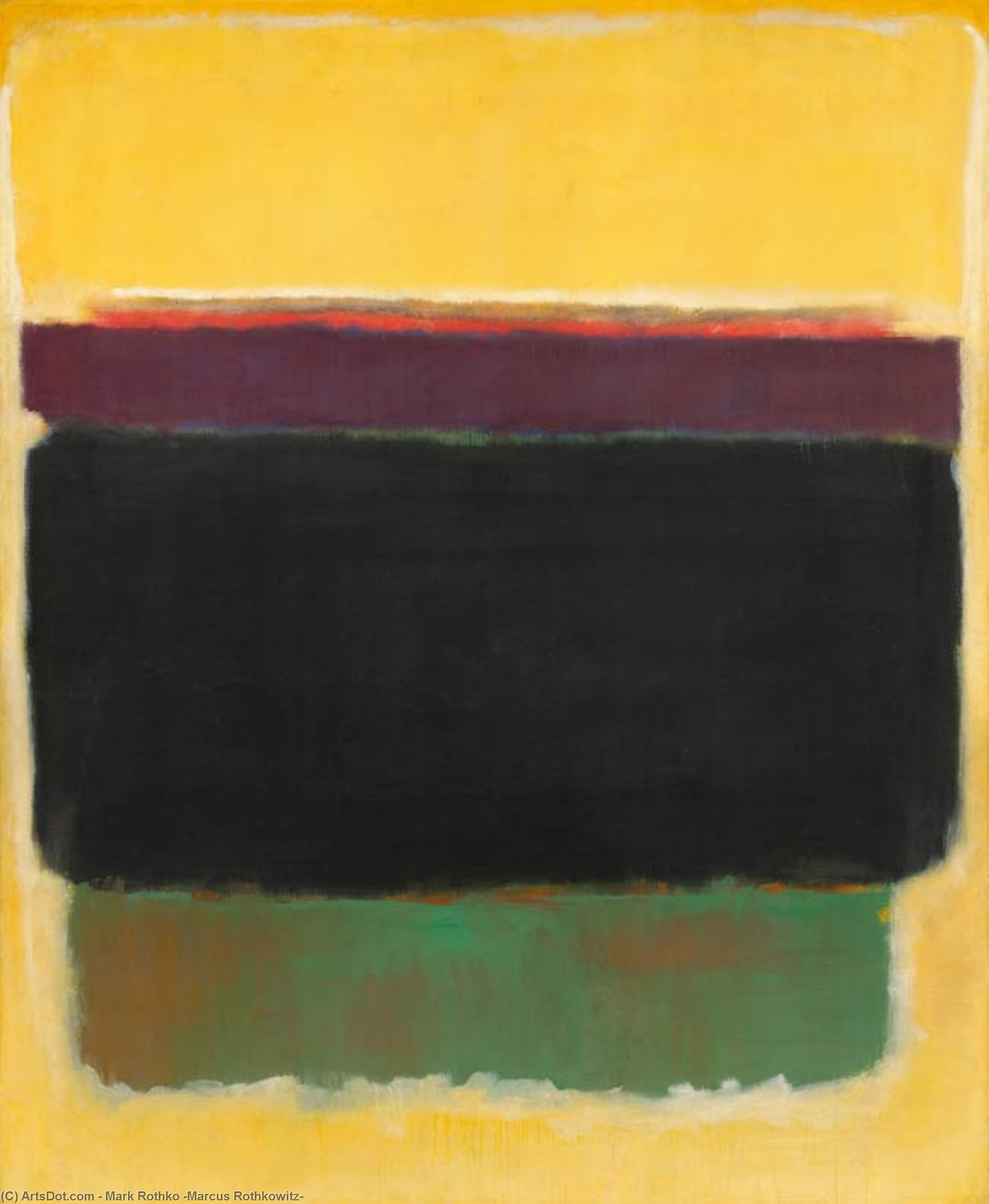Wikioo.org - The Encyclopedia of Fine Arts - Painting, Artwork by Mark Rothko (Marcus Rothkowitz) - Untitled 93