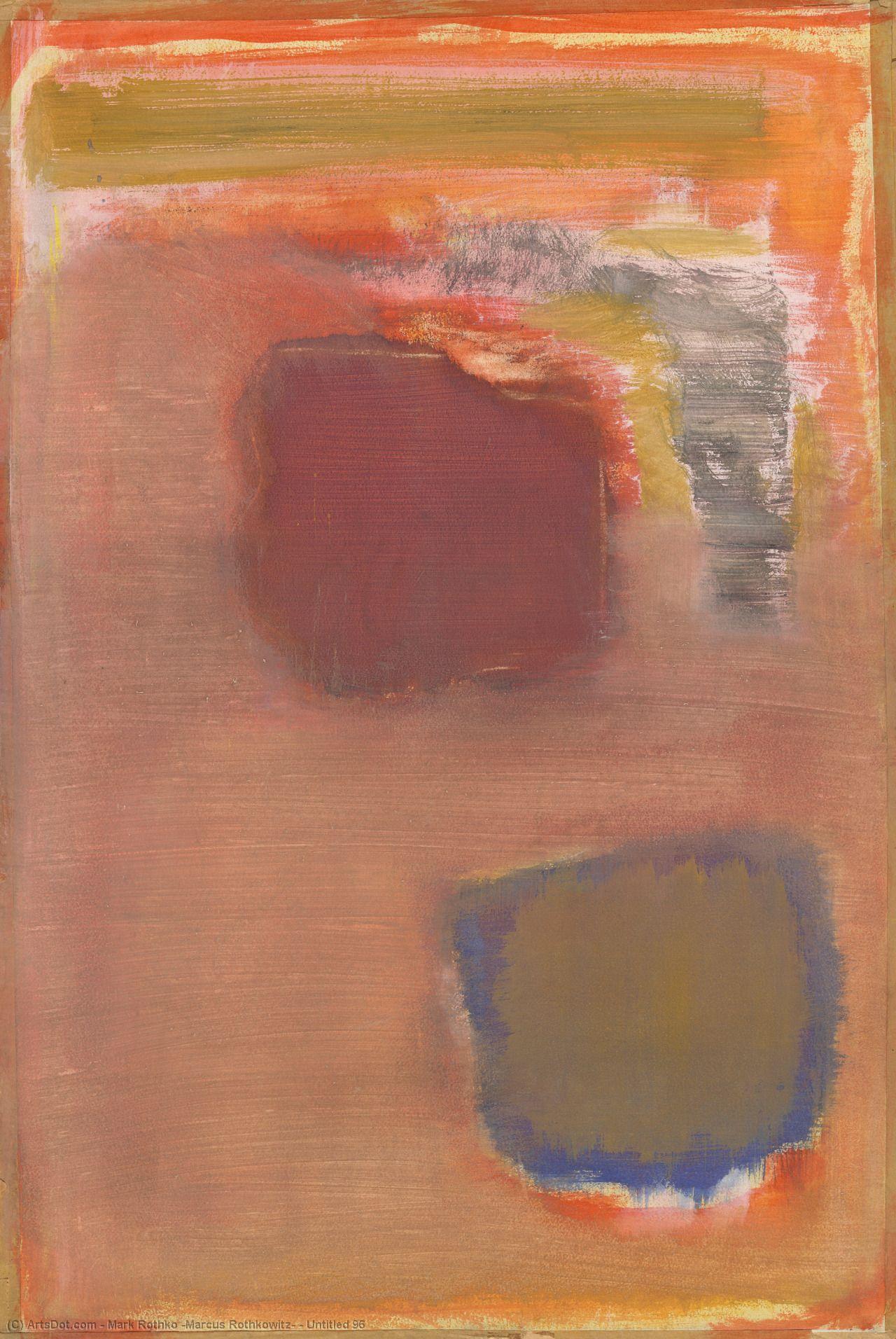 Wikioo.org - The Encyclopedia of Fine Arts - Painting, Artwork by Mark Rothko (Marcus Rothkowitz) - Untitled 96