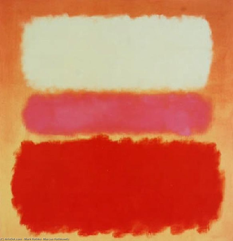 Wikioo.org - The Encyclopedia of Fine Arts - Painting, Artwork by Mark Rothko (Marcus Rothkowitz) - White Cloud over Purple