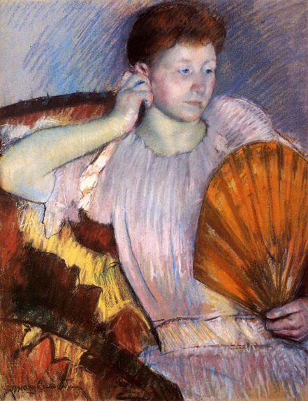WikiOO.org - Encyclopedia of Fine Arts - Maleri, Artwork Mary Stevenson Cassatt - Contemplation