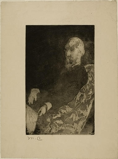 Wikioo.org - The Encyclopedia of Fine Arts - Painting, Artwork by Mary Stevenson Cassatt - George Moore 1