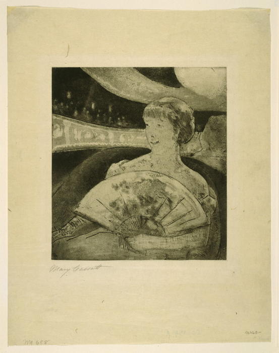 Wikioo.org - The Encyclopedia of Fine Arts - Painting, Artwork by Mary Stevenson Cassatt - In the Opera Box 3