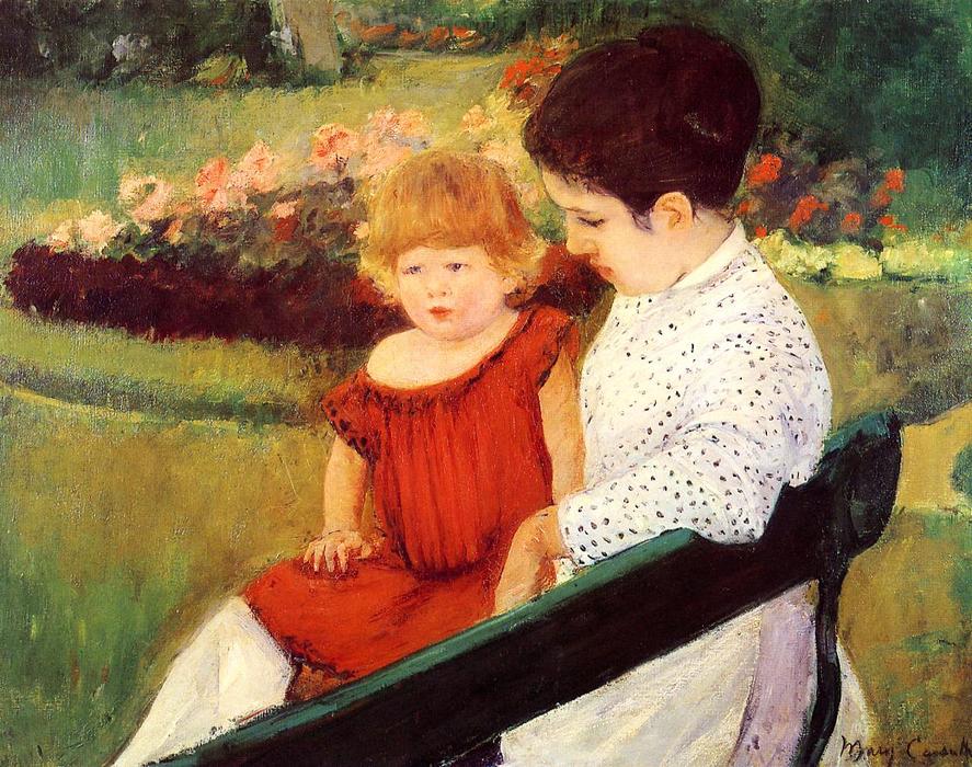 Wikioo.org - The Encyclopedia of Fine Arts - Painting, Artwork by Mary Stevenson Cassatt - In the park