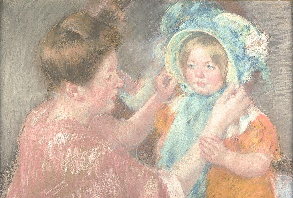 Wikioo.org – L'Encyclopédie des Beaux Arts - Peinture, Oeuvre de Mary Stevenson Cassatt - la mère et peu fille