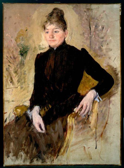 Wikioo.org - The Encyclopedia of Fine Arts - Painting, Artwork by Mary Stevenson Cassatt - Portrait of a Woman