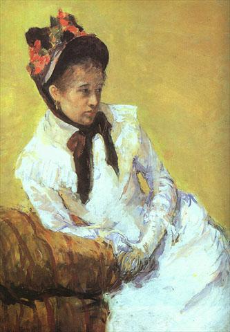 Wikioo.org - The Encyclopedia of Fine Arts - Painting, Artwork by Mary Stevenson Cassatt - SELF PORTRAIT 1