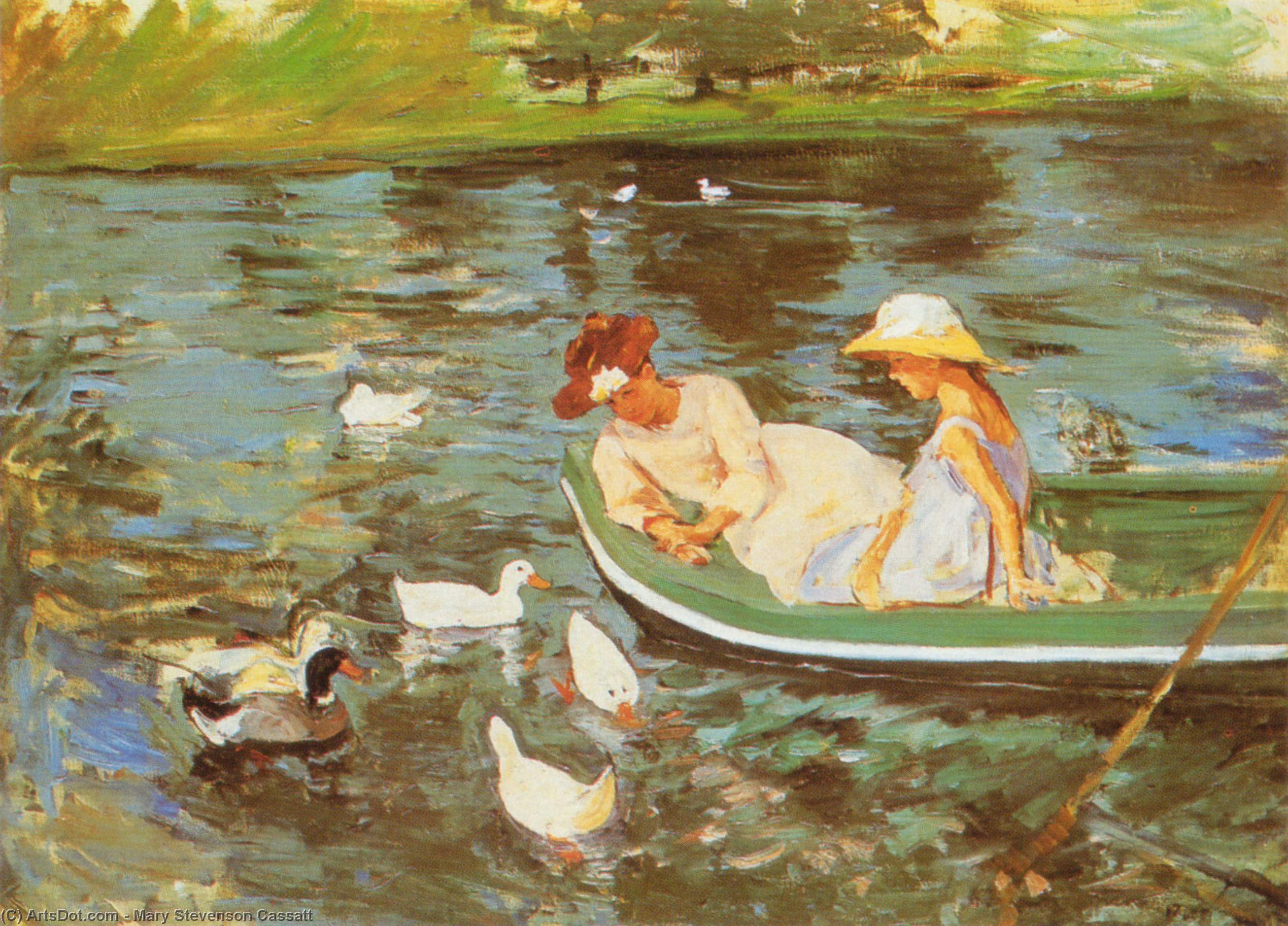 Wikioo.org - The Encyclopedia of Fine Arts - Painting, Artwork by Mary Stevenson Cassatt - Summertime