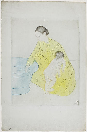 Wikioo.org - สารานุกรมวิจิตรศิลป์ - จิตรกรรม Mary Stevenson Cassatt - The Bath 1