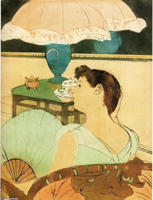 WikiOO.org - אנציקלופדיה לאמנויות יפות - ציור, יצירות אמנות Mary Stevenson Cassatt - The Lamp