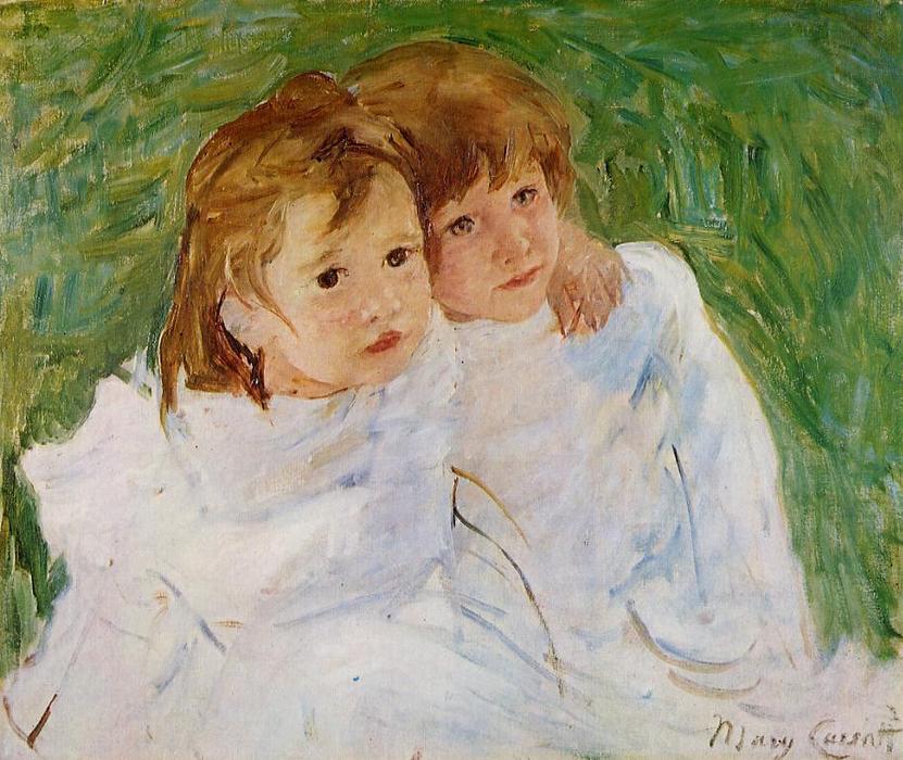Wikioo.org - The Encyclopedia of Fine Arts - Painting, Artwork by Mary Stevenson Cassatt - The Sisters