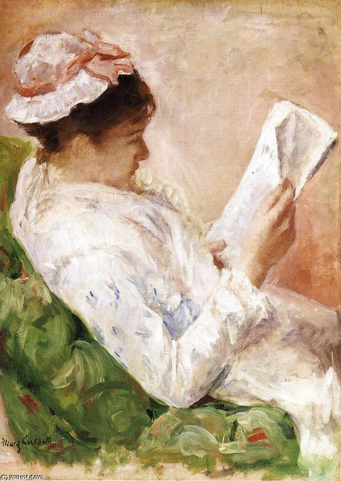 Wikioo.org - The Encyclopedia of Fine Arts - Painting, Artwork by Mary Stevenson Cassatt - Woman reading
