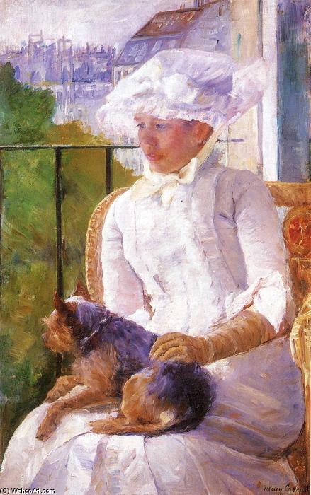 Wikioo.org - The Encyclopedia of Fine Arts - Painting, Artwork by Mary Stevenson Cassatt - Young Girl at a Window