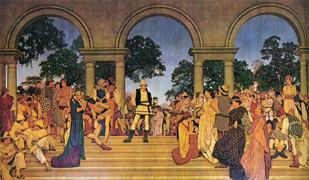WikiOO.org - Енциклопедія образотворчого мистецтва - Живопис, Картини
 Maxfield Parrish - Florentine Fete