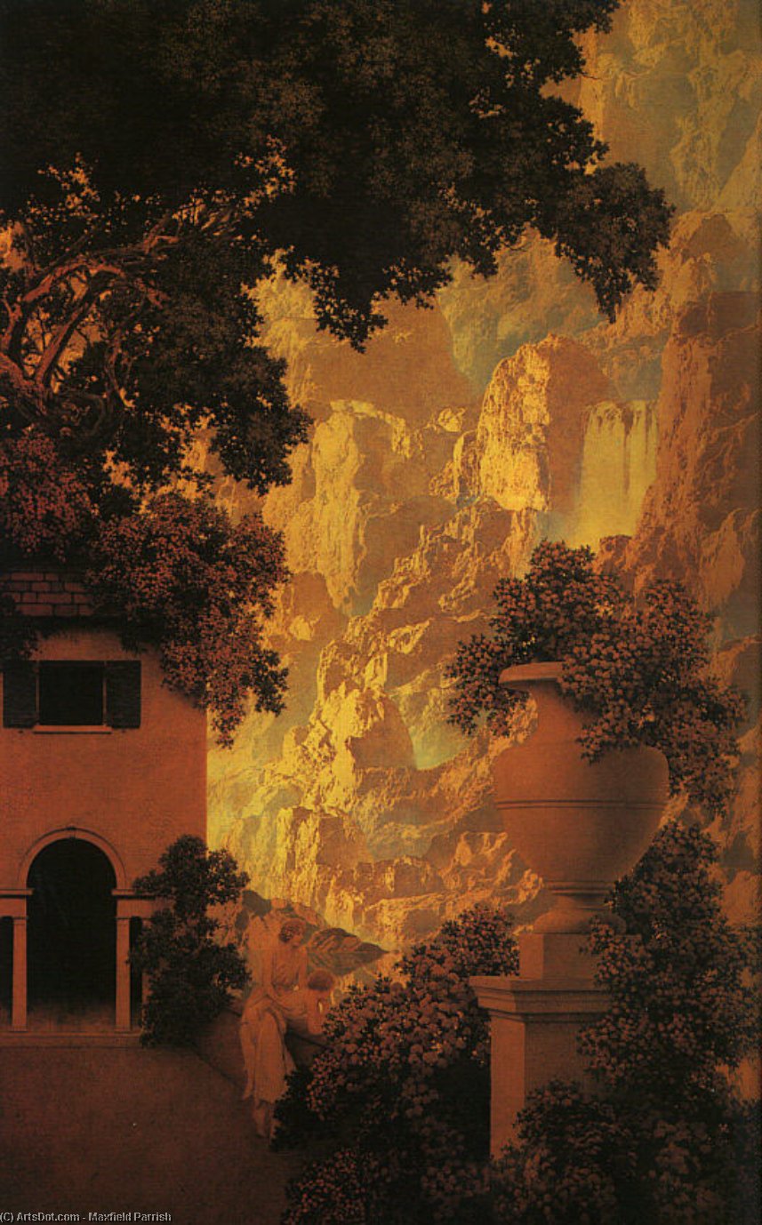 Wikioo.org - สารานุกรมวิจิตรศิลป์ - จิตรกรรม Maxfield Parrish - Sunrise