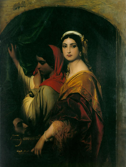 WikiOO.org - Encyclopedia of Fine Arts - Maleri, Artwork Paul Delaroche (Hippolyte Delaroche) - Herodias