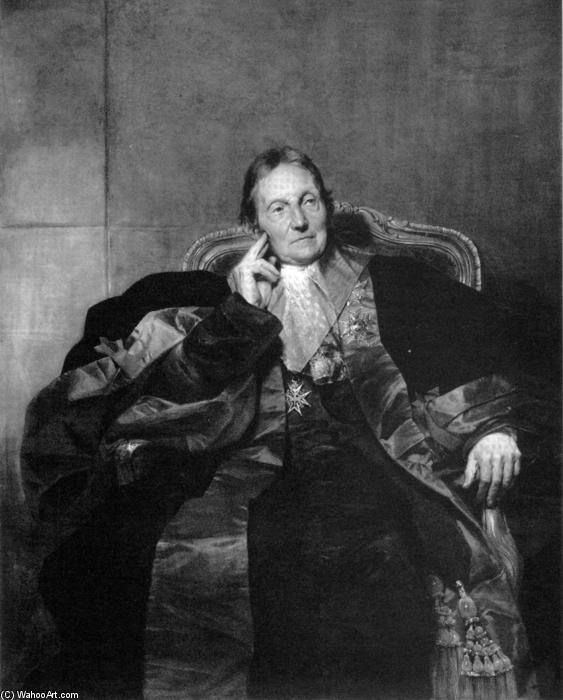 WikiOO.org - Encyclopedia of Fine Arts - Maleri, Artwork Paul Delaroche (Hippolyte Delaroche) - Portrait of a Marquise