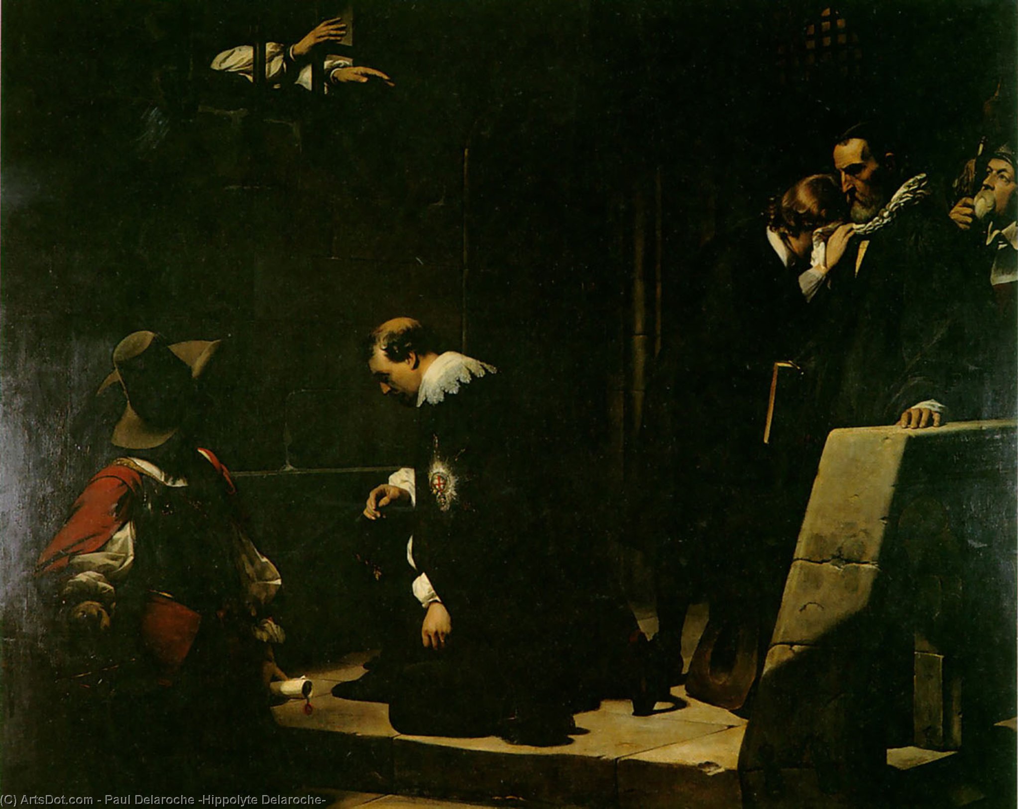 Wikioo.org - The Encyclopedia of Fine Arts - Painting, Artwork by Paul Delaroche (Hippolyte Delaroche) - Strafford