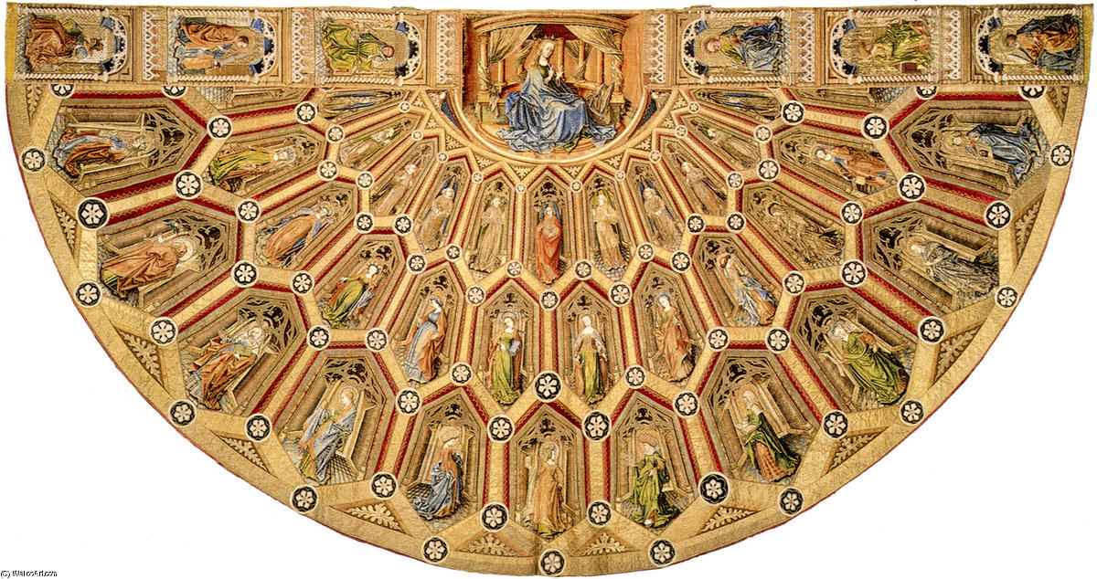 WikiOO.org - Енциклопедия за изящни изкуства - Живопис, Произведения на изкуството Robert Campin (Master Of Flemalle) - Cope of Mary
