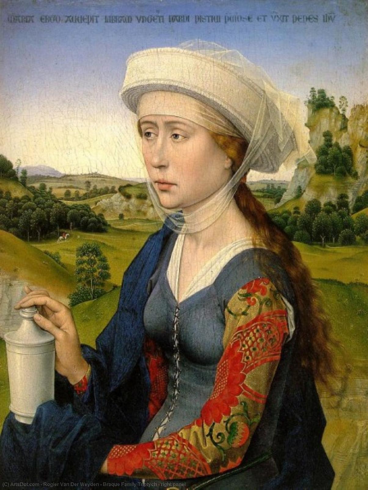 WikiOO.org – 美術百科全書 - 繪畫，作品 Rogier Van Der Weyden - 布拉克 家庭  三联  -   正确的  面板