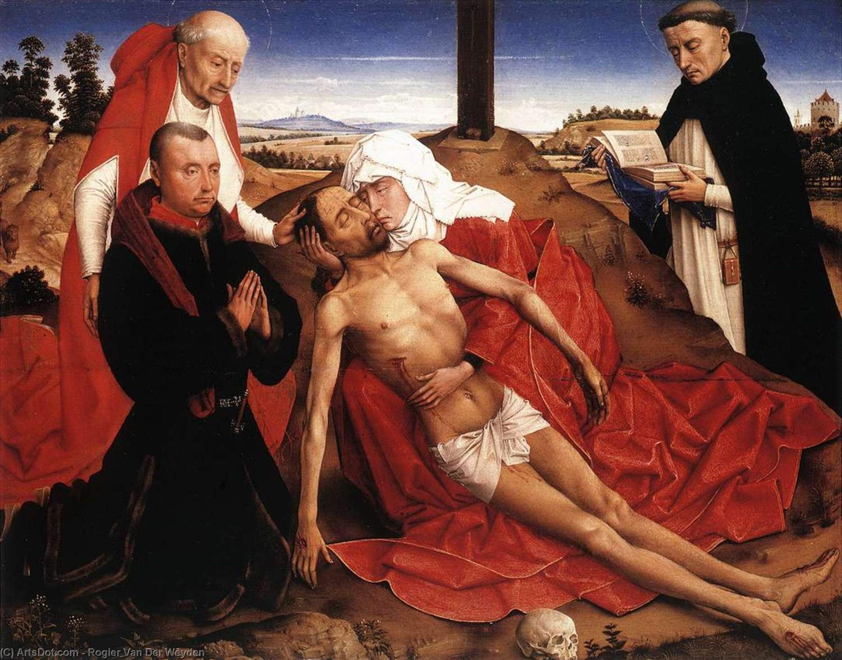WikiOO.org - 百科事典 - 絵画、アートワーク Rogier Van Der Weyden - 悲嘆 1