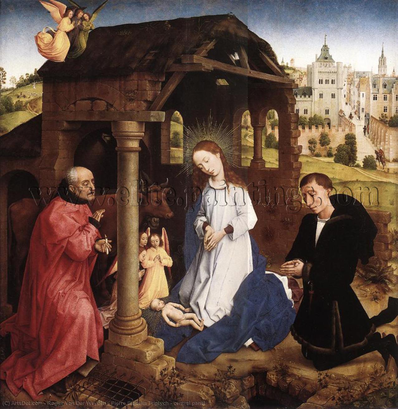 Wikioo.org - The Encyclopedia of Fine Arts - Painting, Artwork by Rogier Van Der Weyden - Pierre Bladelin Triptych - central panel