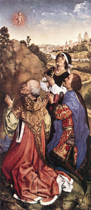 Wikioo.org - The Encyclopedia of Fine Arts - Painting, Artwork by Rogier Van Der Weyden - Pierre Bladelin Triptych - right panel