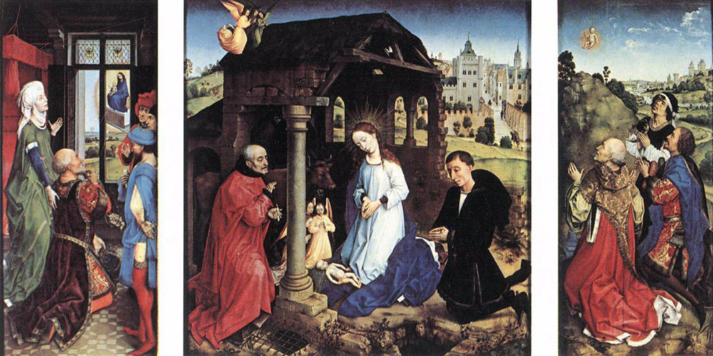 Wikioo.org - The Encyclopedia of Fine Arts - Painting, Artwork by Rogier Van Der Weyden - Pierre Bladelin Triptych
