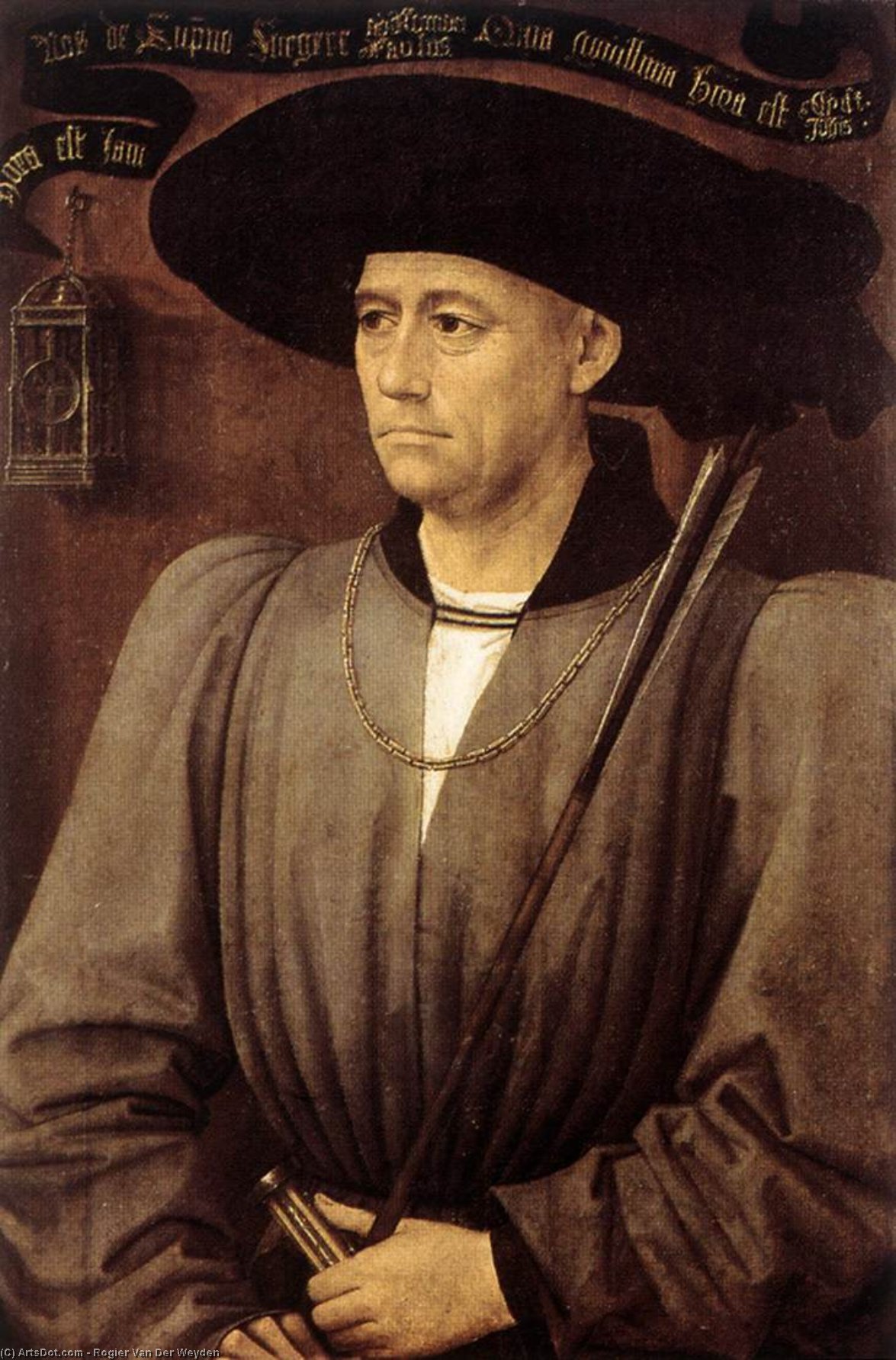 WikiOO.org - אנציקלופדיה לאמנויות יפות - ציור, יצירות אמנות Rogier Van Der Weyden - Portrait of a Man