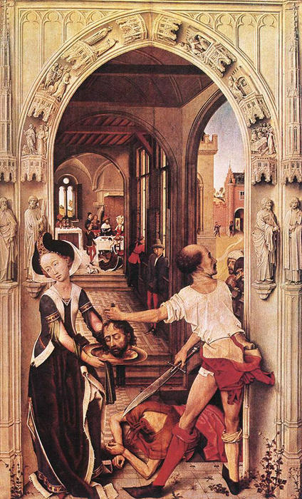 WikiOO.org - 百科事典 - 絵画、アートワーク Rogier Van Der Weyden - セント ジョン ザー バプティスト 祭壇画  -   右  パネル