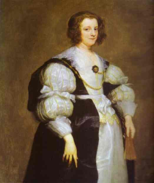 Wikioo.org - The Encyclopedia of Fine Arts - Painting, Artwork by Anthony Van Dyck - Portrait of Dona Polyxena Spinola Guzmán de Laganés