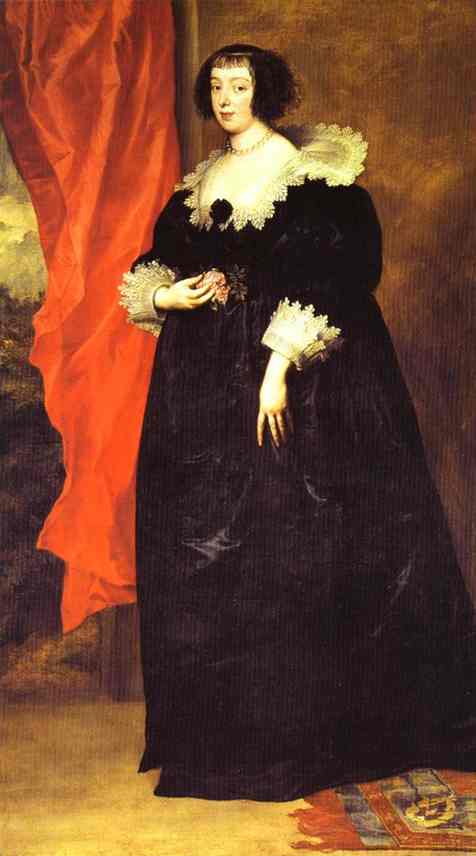 Wikioo.org - The Encyclopedia of Fine Arts - Painting, Artwork by Anthony Van Dyck - Portrait of Marguerite of Lorraine, Duchess of Orléans