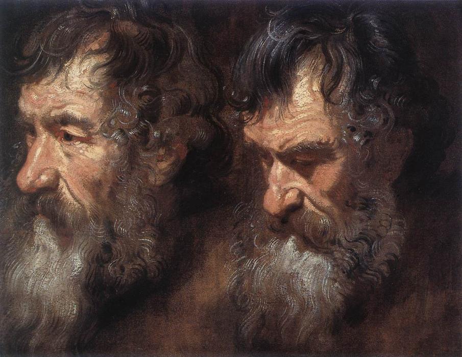 Wikioo.org – L'Encyclopédie des Beaux Arts - Peinture, Oeuvre de Anthony Van Dyck - études de une  Chef de l homme