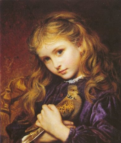 WikiOO.org - Encyclopedia of Fine Arts - Maleri, Artwork Sophie Gengembre Anderson - The Turtle Dove