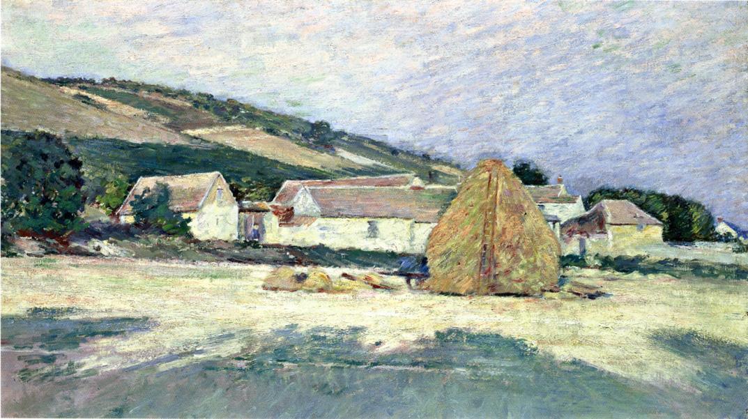 Wikioo.org - The Encyclopedia of Fine Arts - Painting, Artwork by Theodore Robinson - A Farm House in Giverny