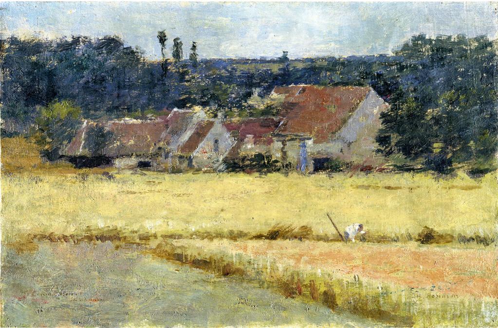 Wikioo.org - The Encyclopedia of Fine Arts - Painting, Artwork by Theodore Robinson - French Farmhouse