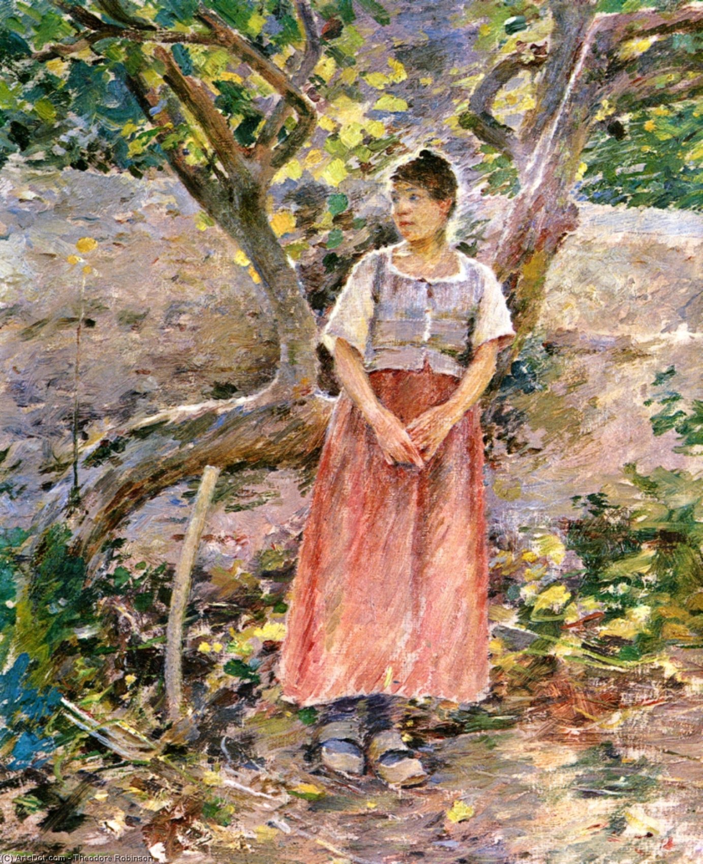 Wikioo.org - The Encyclopedia of Fine Arts - Painting, Artwork by Theodore Robinson - Potato Harvest