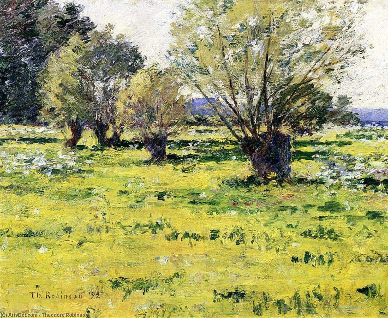 Wikioo.org - The Encyclopedia of Fine Arts - Painting, Artwork by Theodore Robinson - Springtime