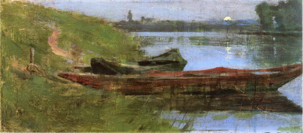 Wikioo.org - The Encyclopedia of Fine Arts - Painting, Artwork by Theodore Robinson - Two Boats