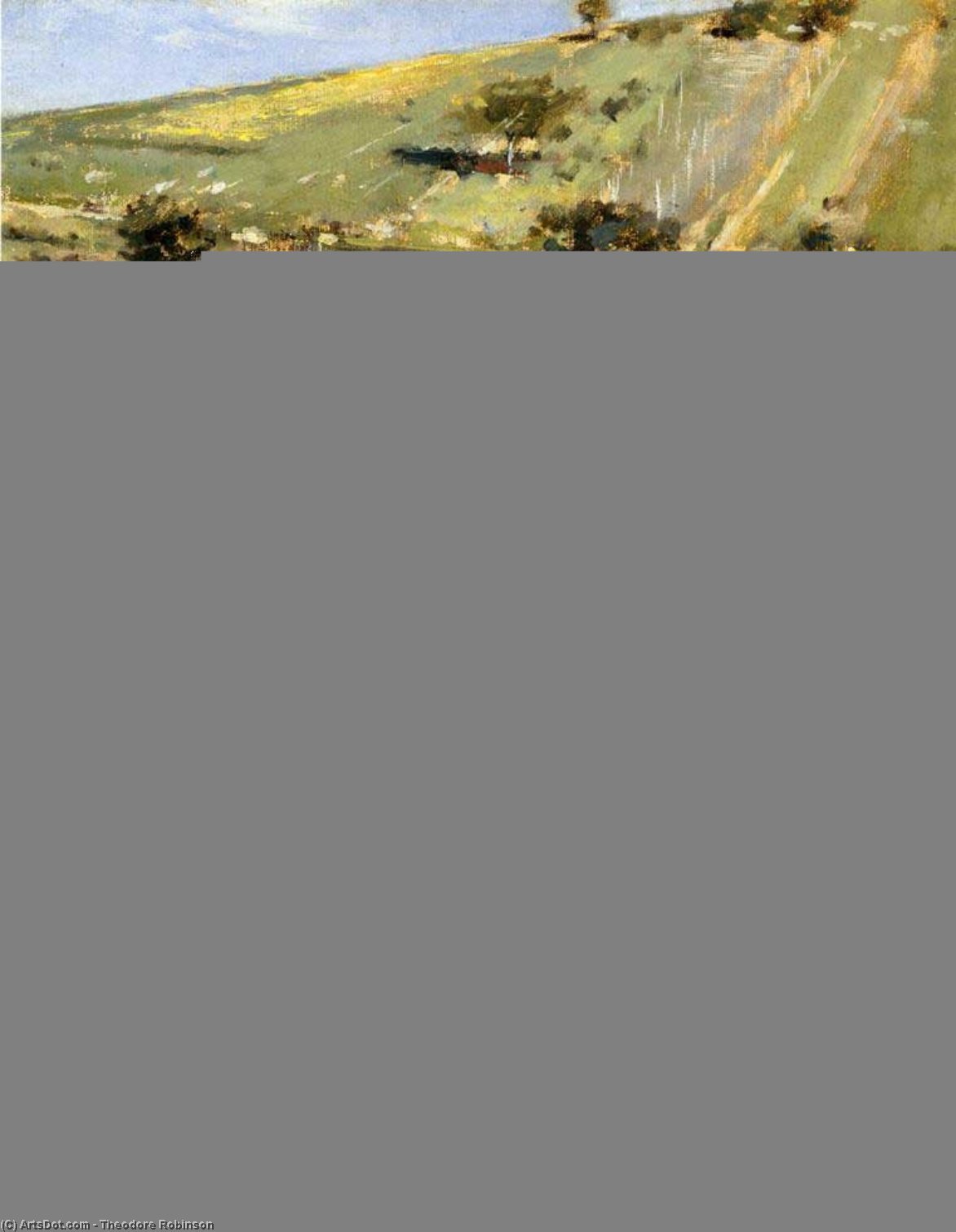 Wikioo.org - The Encyclopedia of Fine Arts - Painting, Artwork by Theodore Robinson - Valley of the Seine, Giverny