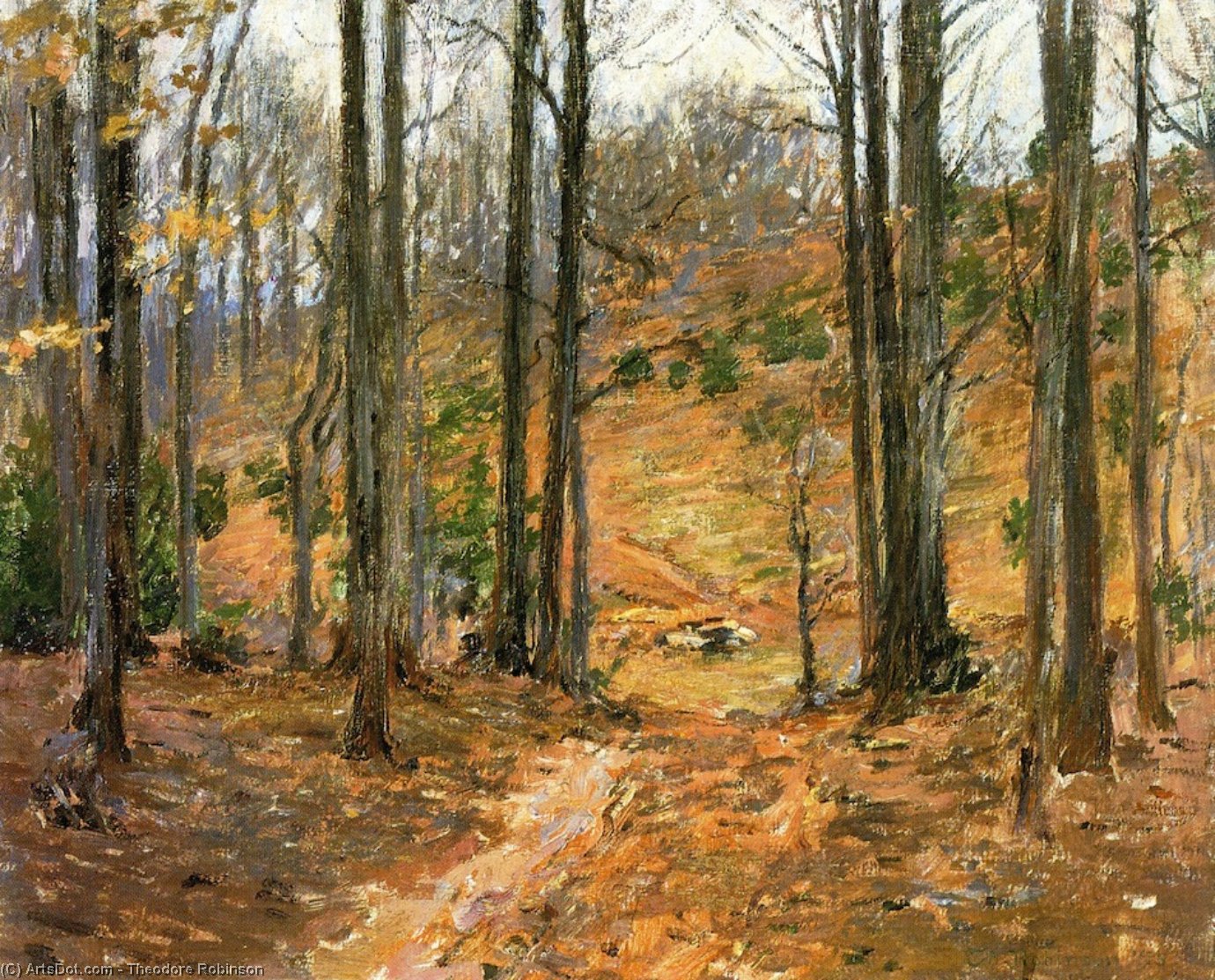 Wikioo.org - The Encyclopedia of Fine Arts - Painting, Artwork by Theodore Robinson - Virginia Woods