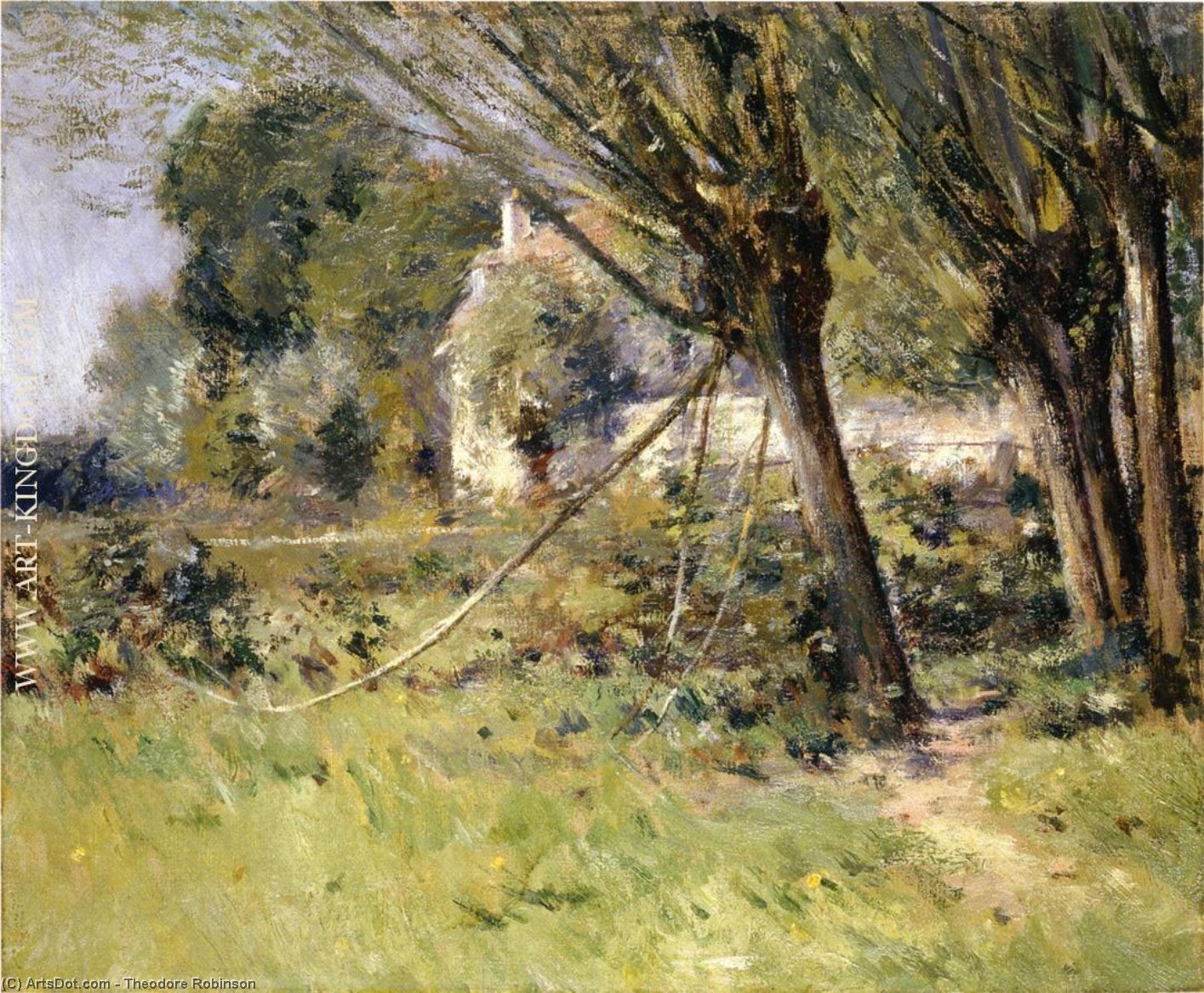 Wikioo.org - The Encyclopedia of Fine Arts - Painting, Artwork by Theodore Robinson - Willows