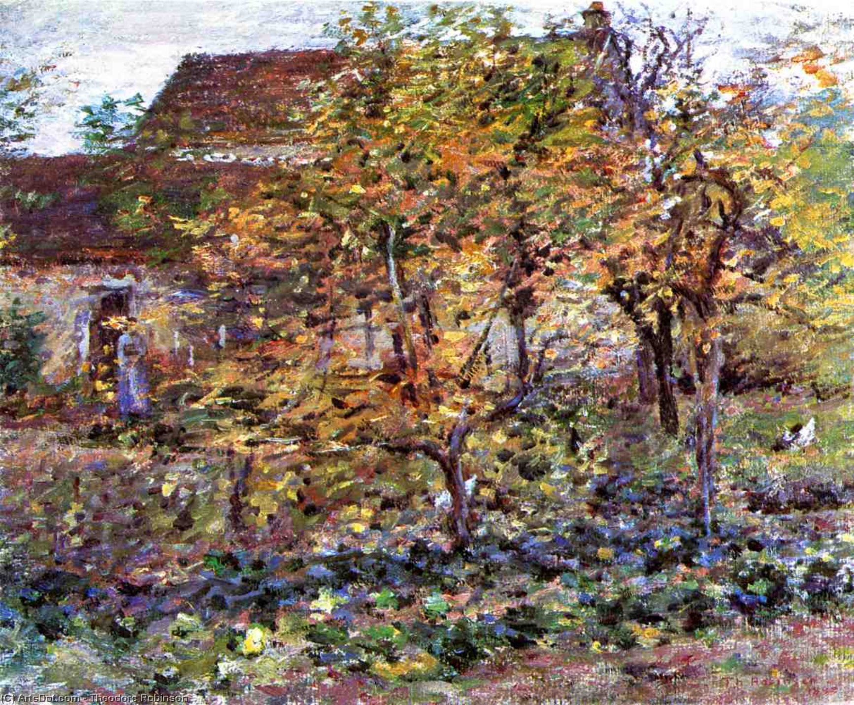 Wikioo.org - The Encyclopedia of Fine Arts - Painting, Artwork by Theodore Robinson - Yellow Apples