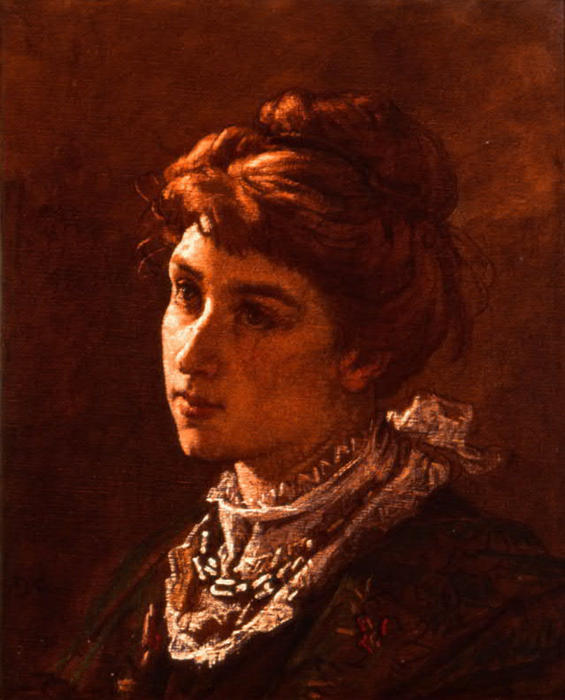 WikiOO.org - Encyclopedia of Fine Arts - Lukisan, Artwork Thomas Couture - Madame de Brunecke