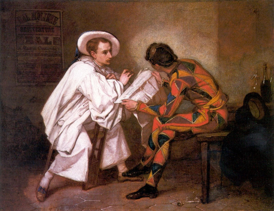 WikiOO.org - Енциклопедія образотворчого мистецтва - Живопис, Картини
 Thomas Couture - Pierrot the Politician