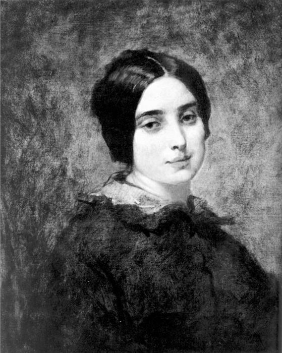 WikiOO.org - Енциклопедия за изящни изкуства - Живопис, Произведения на изкуството Thomas Couture - Portrait of Zelie Courbet