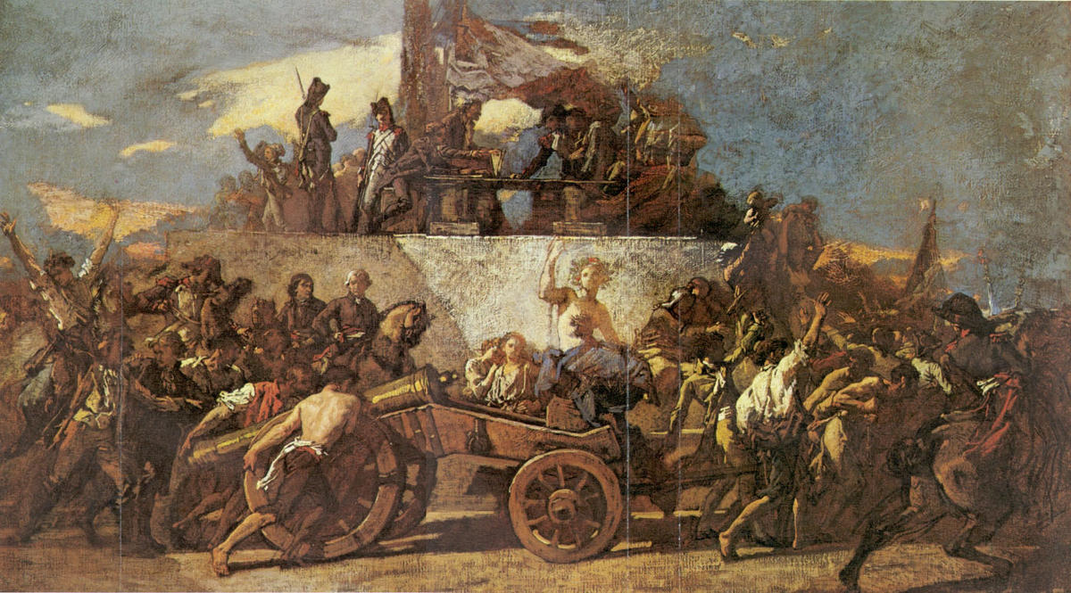 WikiOO.org - Enciclopedia of Fine Arts - Pictura, lucrări de artă Thomas Couture - The Enrollment of the Volunteers of 1792