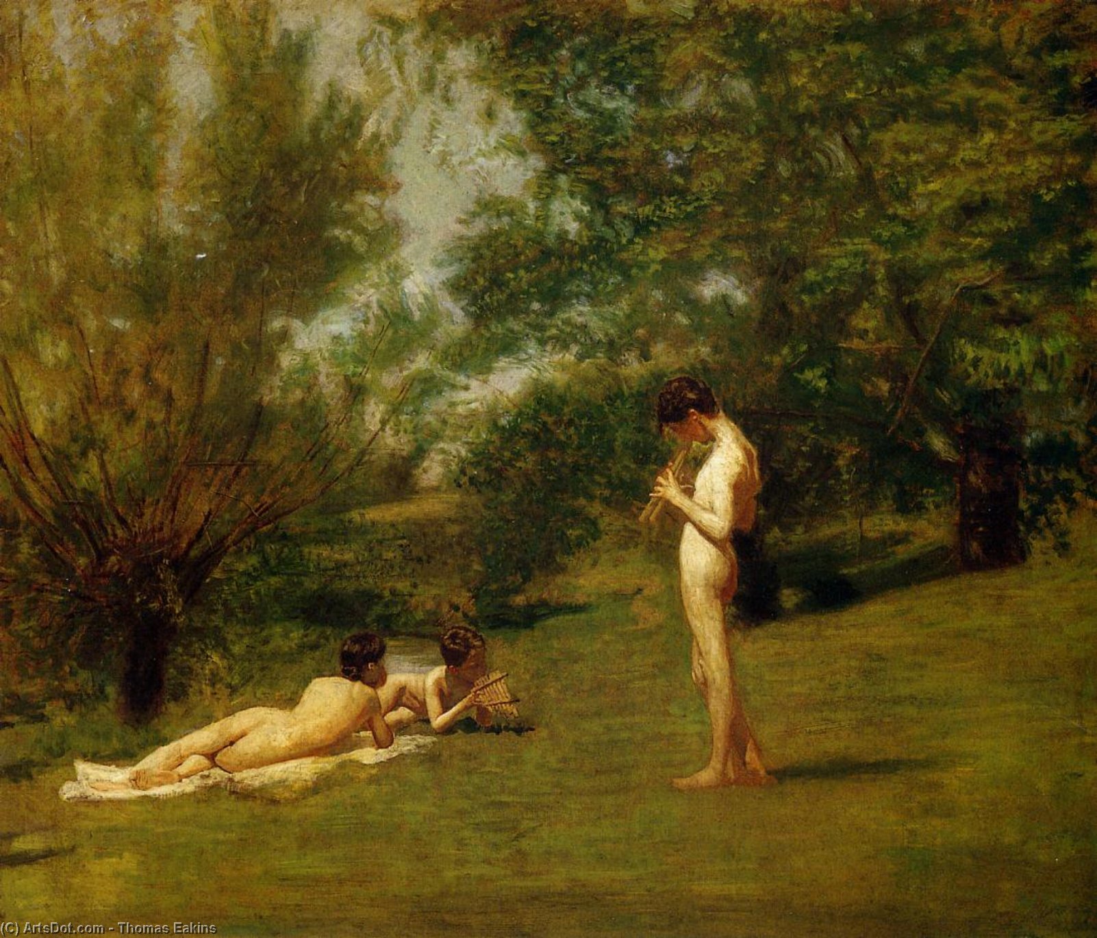 WikiOO.org - Encyclopedia of Fine Arts - Maleri, Artwork Thomas Eakins - Arcadia
