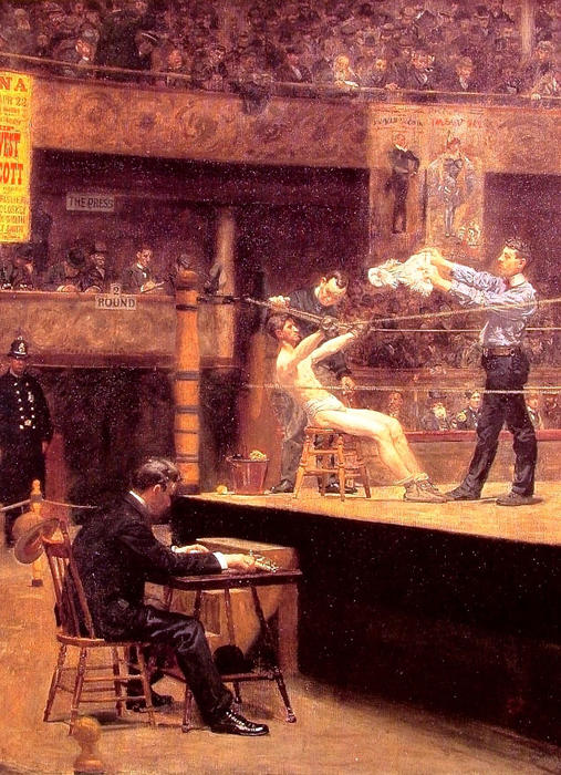 WikiOO.org - Encyclopedia of Fine Arts - Malba, Artwork Thomas Eakins - Between Rounds