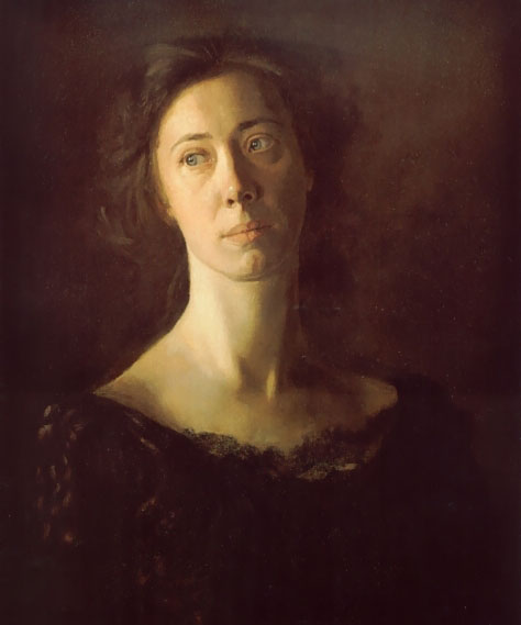 WikiOO.org - Encyclopedia of Fine Arts - Maalaus, taideteos Thomas Eakins - Clara (Clara J. Mather)